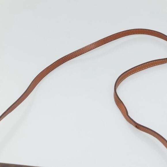 CELINE Macadam Canvas Shoulder Bag Pvc Leather Brown Gold - Picture 8 of 12